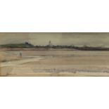 H A Cameron, Elie, watercolour on paper, signed in pencil bottom left, original label verso,