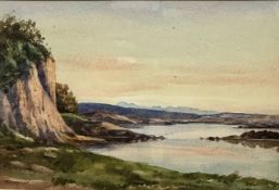 J G Mathieson, Highland Loch Scene, watercolour, signed bottom left, gilt glazed frame, (25cm x