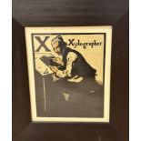 William Nicholson, (1872-1949) Alphabet X for Xylographer, coloured wood engraving on paper,