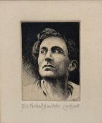 Leo Wyatt, Portrait of an Actor, engraving, 2/50, signed in pencil bottom right, ebonised glazed