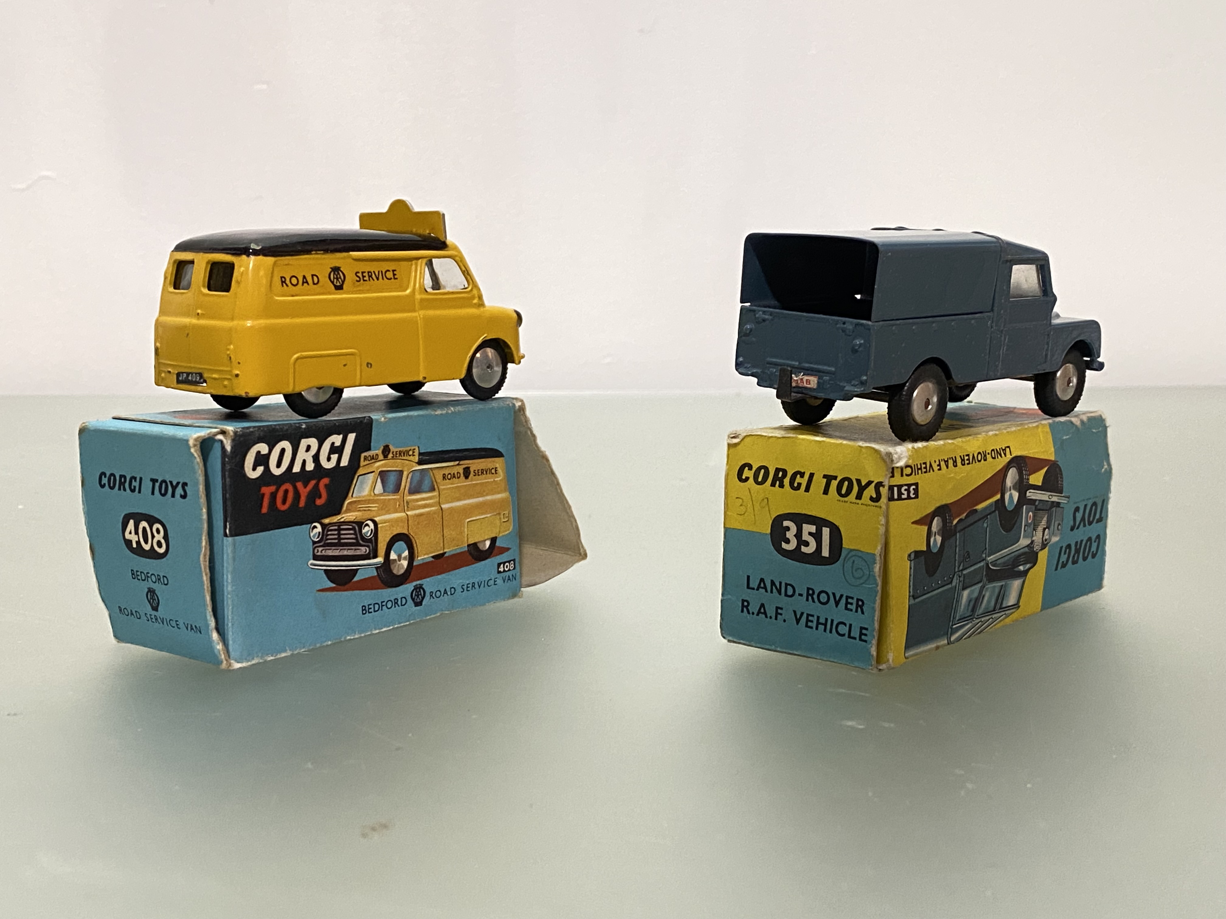 Corgi Toys, a number 351 Land Rover R.A.F. vehicle die cast model, in original box, together with - Image 2 of 2