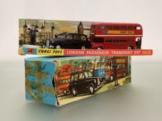 Corgi toys, A G/S 35 London Passenger transport set, comprising a die cast Routemaster model, an