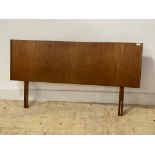 McIntosh, A mid century teak headboard, H77, W142cm