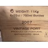 A case of six bottles of 2007 Warre's Vintage Port, 20%, 750ml. (6)