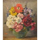 Walter Taylor (1860-1943), Floral Still Life, signed lower left, oil on board, framed. 24.5cm by