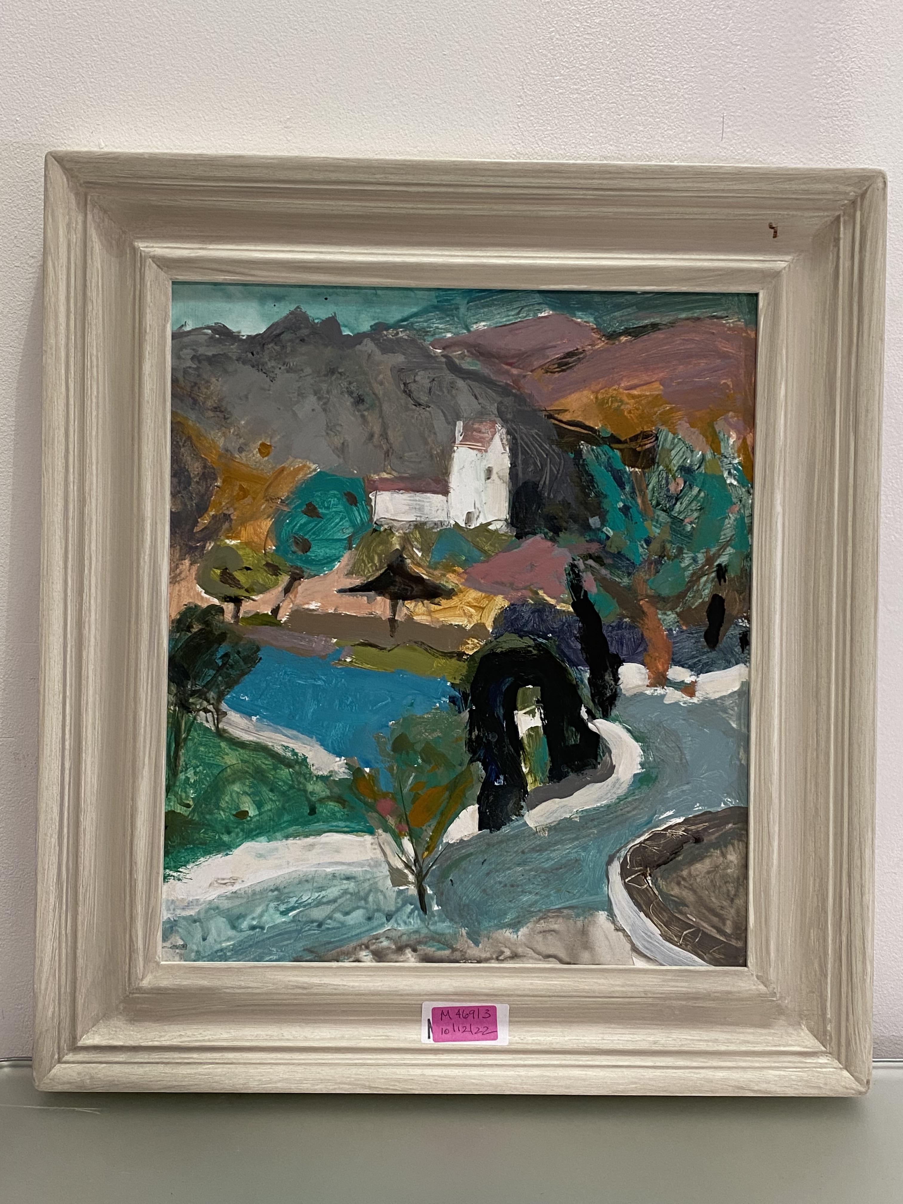 •Sheila Macnab MacMillan D.A., P.A.I. (Scottish, 1928-2018), Montjaque, a View from Above, oil, - Image 2 of 2