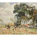 William Marshall Brown R.S.A., R.S.W. (Scottish, 1863-1936), "Wynderstrawlea Farm, Ferry Road (now