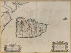 After Timothy Pont, "Arania", a hand-coloured engraved map of the Isle of Arran in the Firth of