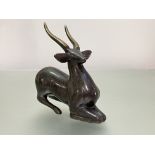 •Loet Vanderveen (Dutch, 1921-2015), Classic Nyala, a limited edition bronze, with charcoal grey