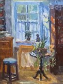 •Mary Nicol Neill Armour R.S.A., R.S.W. (Scottish, 1902-2000), "Studio Window", signed lower