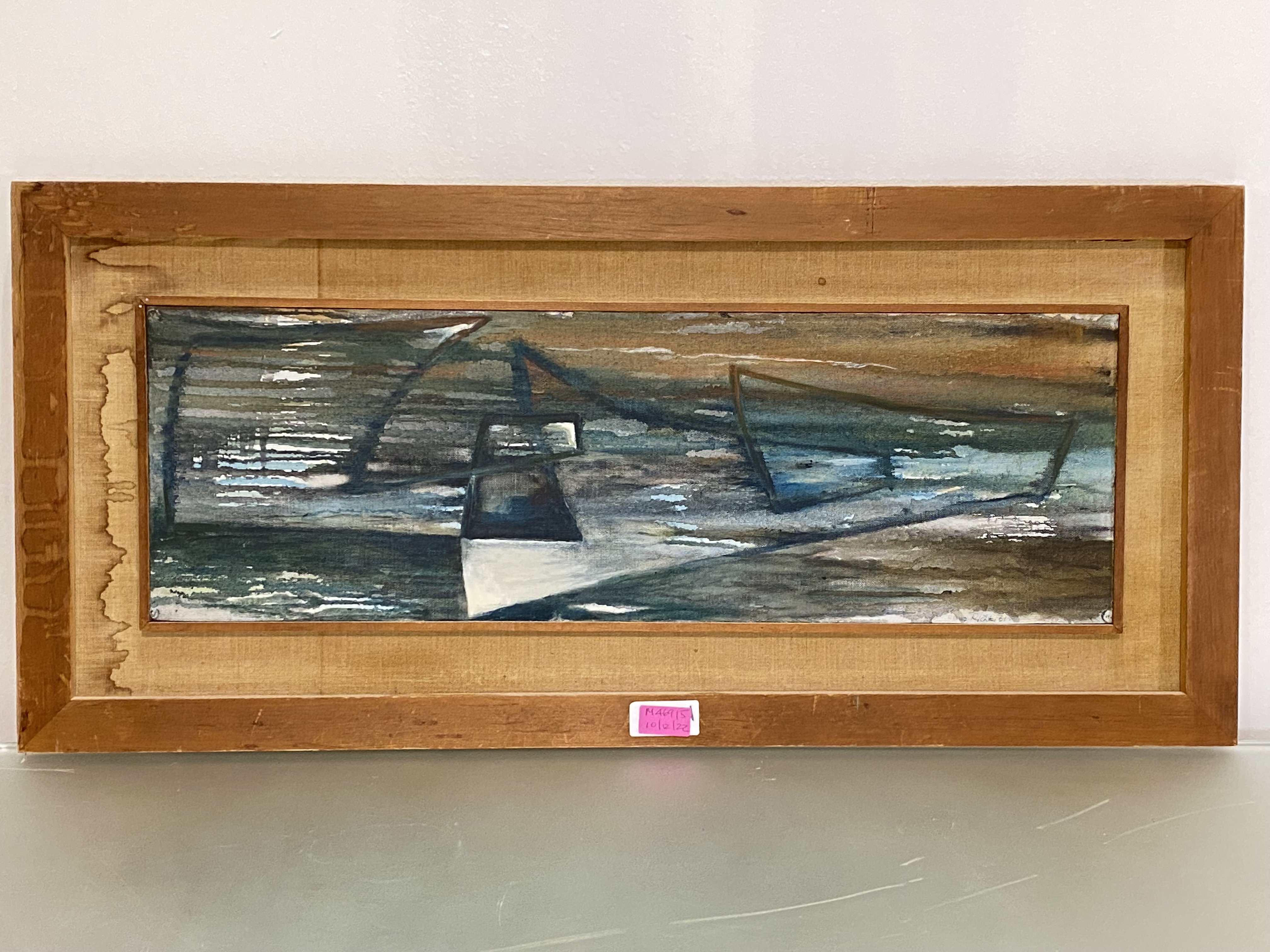 •20th Century School, Abstract Composition, signed "Hans Richter" and dated "61", oil, framed. - Image 2 of 2