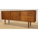 Nils Jonsson for Troeds, A Swedish teak sideboard, circa 1960s, of rectangular outline, fitted
