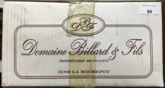 Wine - six bottles, 2009 Hautes Cotes de Beaune Blanc, Domaine Billard, Burgundy - packed 6x75cl.