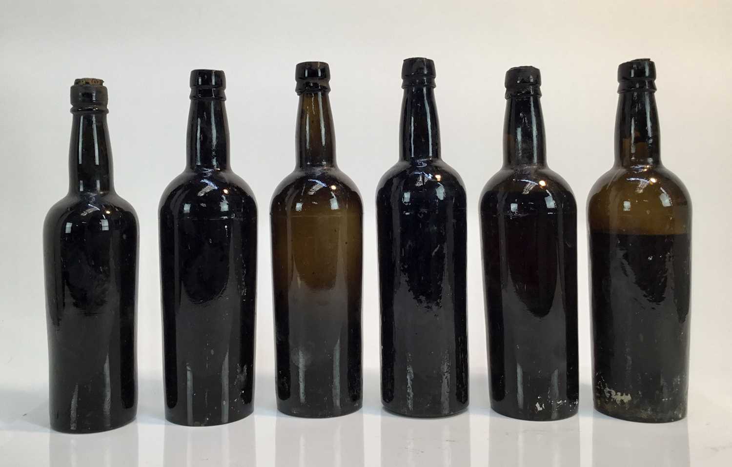 Port - ten bottles, unlabelled but believed pre 1920, some very low level, together with another sli - Image 4 of 6