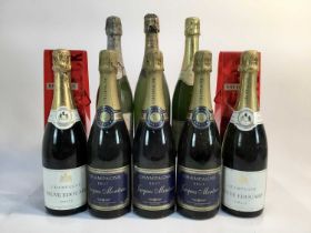 Champagne - ten bottles, Piper Heidsieck and others