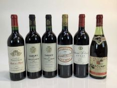 Wine - six bottles, Chateau Caronne Sainte Gemme 2000, Sarget De Gruaud-Larose 1999 (2), Chateau Pot