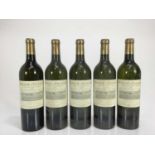 Wine - five bottles, Domaine De Chevalier Leognan Blanc 2004, owc