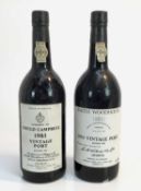 Port - two bottles, Gould Campbell and Smith Woodhouse 1983