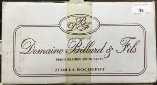 Wine - six bottles, 2009 Hautes Cotes de Beaune Blanc, Domaine Billard, Burgundy - packed 6x75cl.