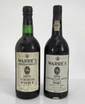 Port - two bottles, Warre’s 1970 & 1974