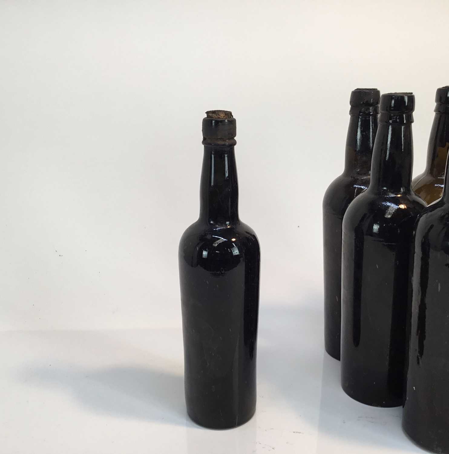 Port - ten bottles, unlabelled but believed pre 1920, some very low level, together with another sli - Image 5 of 6