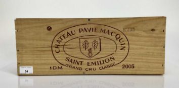 Wine - one double magnum, Chateau Pavie Macquin Saint Emilion 2005, owc