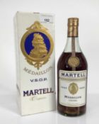 Cognac - one bottle, Martell Medaillon V.S.O.P., in original card box