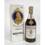 Cognac - one bottle, Martell Medaillon V.S.O.P., in original card box