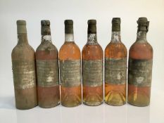 Wine - six bottles, Chateau La Tour Bicheau Graves Supérieures 1964