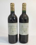 Wine - two bottles, Le Bahans Du Chateau Haut-Brion 1995