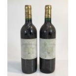 Wine - two bottles, Le Bahans Du Chateau Haut-Brion 1995