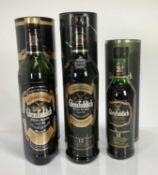 Whisky - three bottles, Glenfiddich 12 year old Special Reserve and two others, each boxed