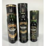 Whisky - three bottles, Glenfiddich 12 year old Special Reserve and two others, each boxed