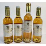 Wine - four half bottles, Chateau Coutet Sauternes 2003 (3) and Chateau Roumieu Sauternes 2005