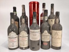 Port - nine bottles, to include Graham's Malvedos 1984, Churchill's LBV 1999, Guimaraens 1978 and ot
