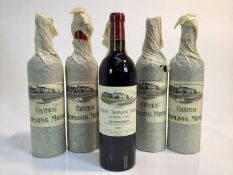 Wine - six bottles, Chateau Troplong Mondot Saint-Emilion Grand Cru 2001