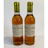 Sauternes - two half bottles, Chateau Climens 1er Cru 1990