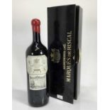 Wine, one double magnum, Marques De Riscal Rioja 1999, in original card box