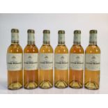Sauternes, six half bottles, Chateau Lafaurie-Peyraguey 2003