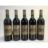 Wine - five bottles, Chateau D'Issan Margaux 1985