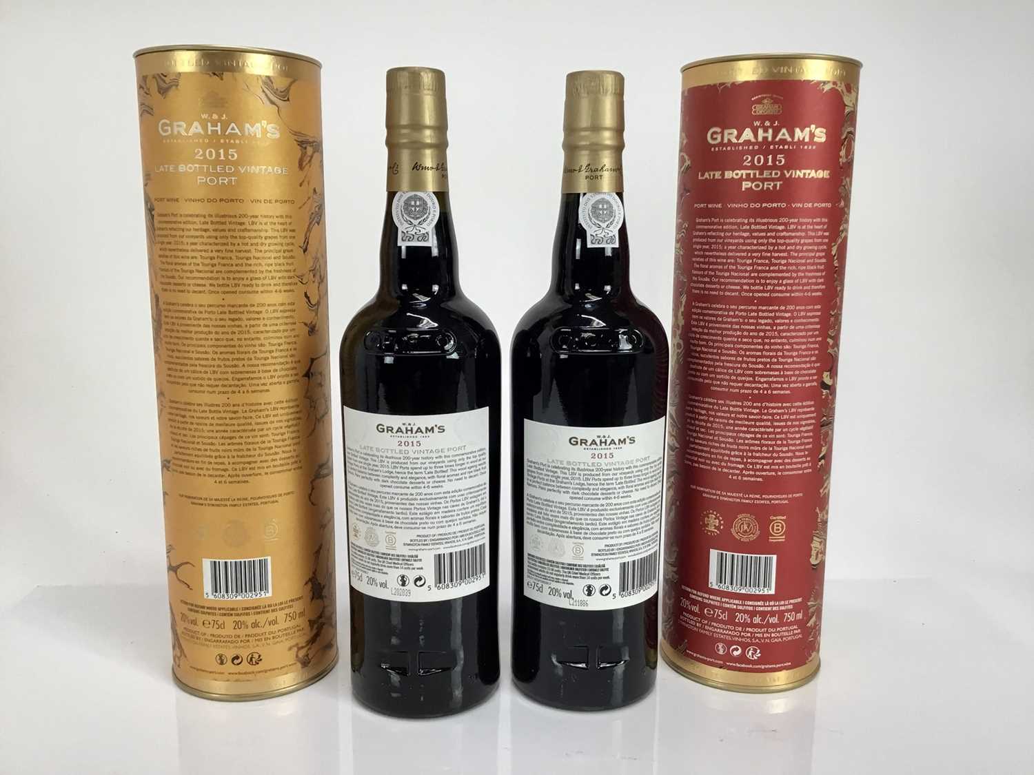 Port - two bottles, Graham's 2015 LBV, 200th Anniversary, in card cases - Image 2 of 2