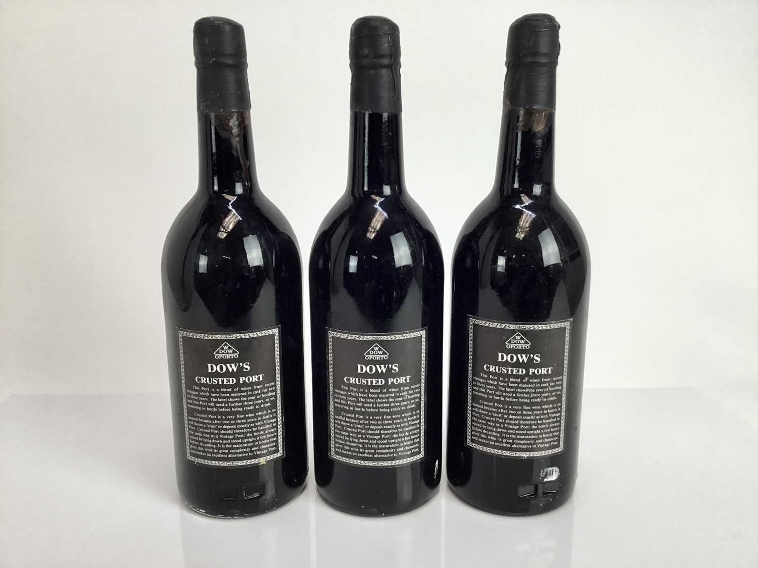 Port - three bottles, Dow’s Crusted, bottled 1985 - Image 3 of 3