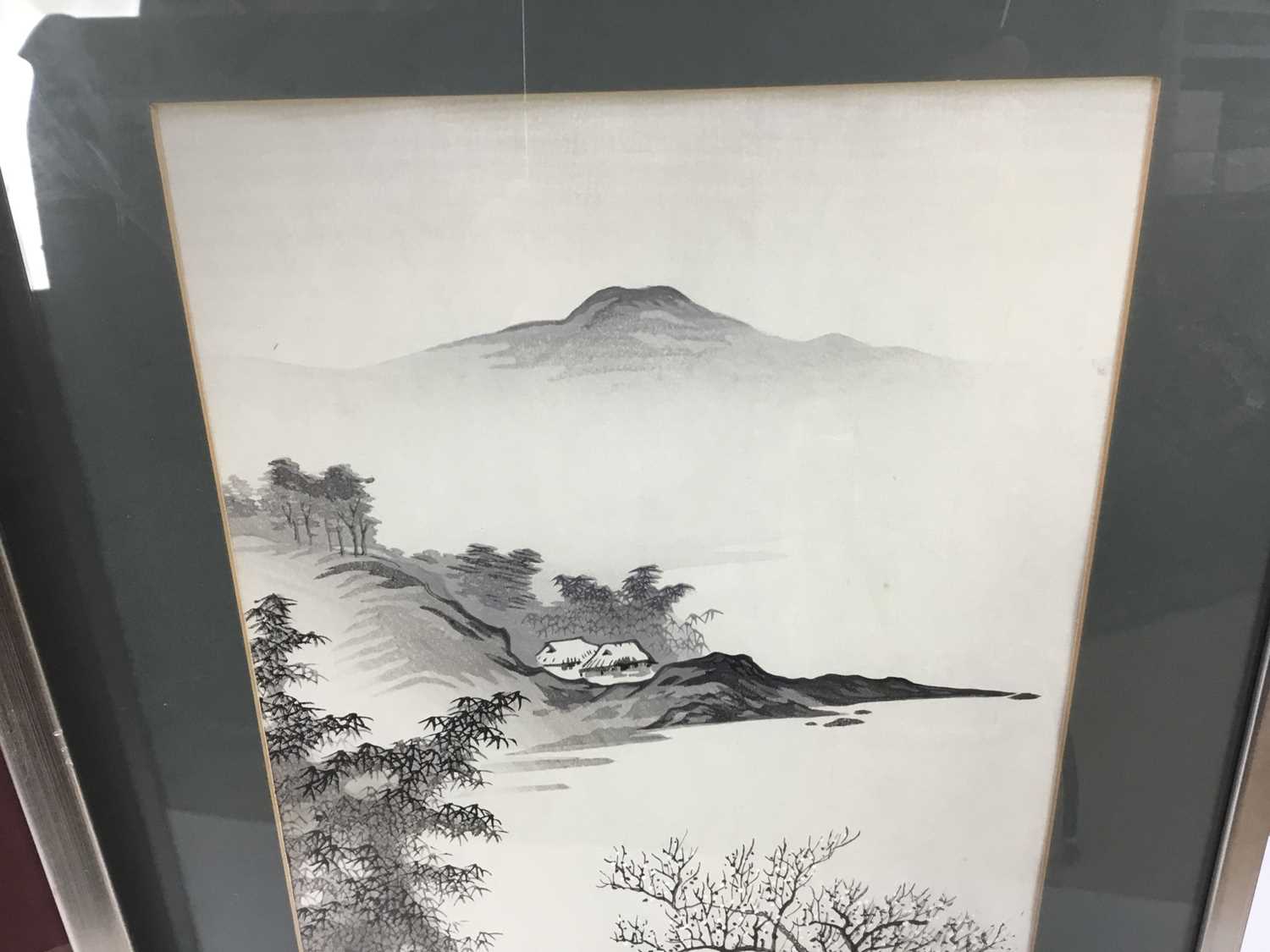 Two 19th century Japanese prints, and two later, all framed. - Image 11 of 13