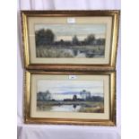 Robert Winter Fraser (1848-1906) pair of watercolours, At Soham, and another
