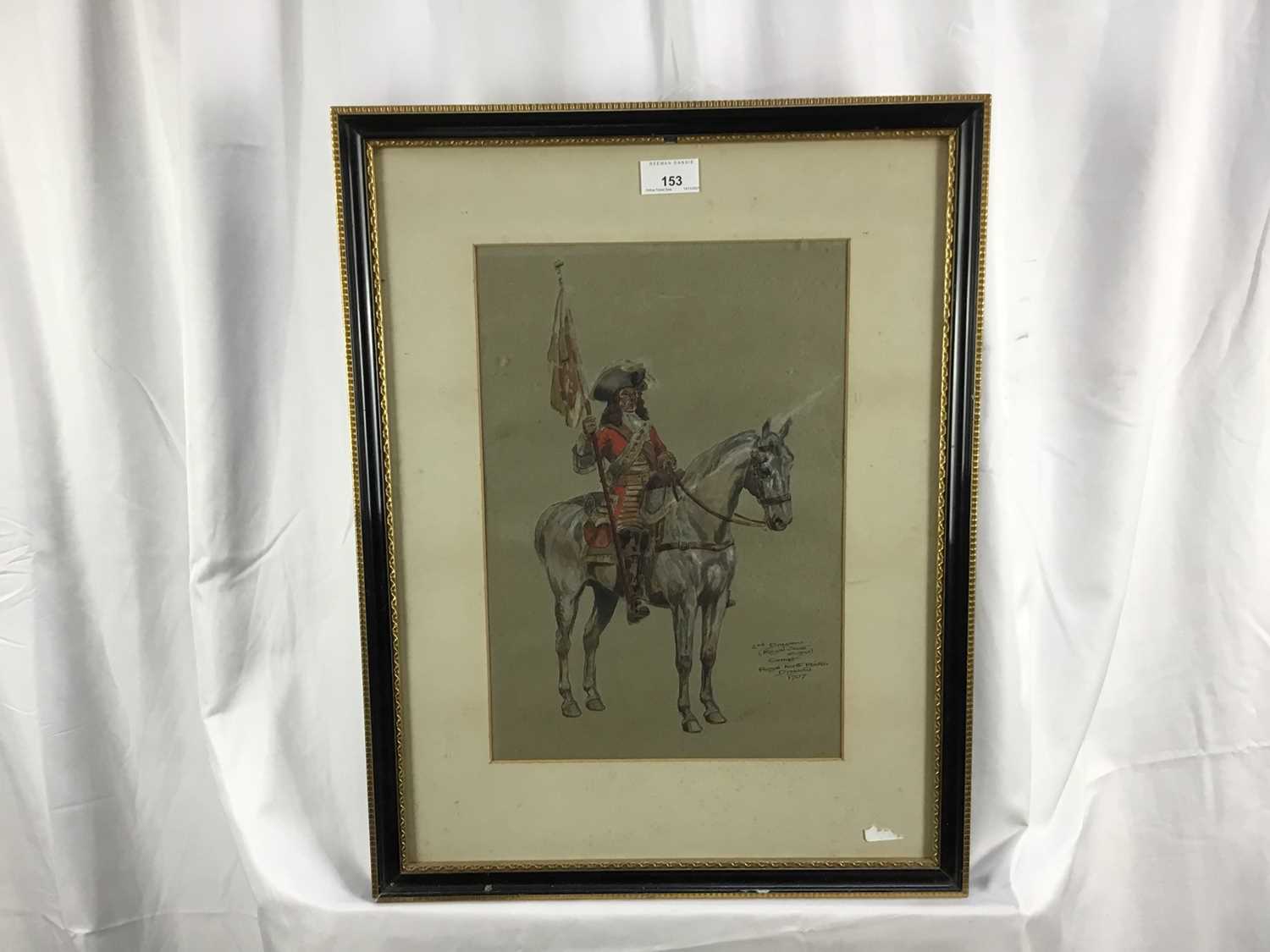 Early 20th century English School watercolour - 2nd Dragoon’s - Image 2 of 5