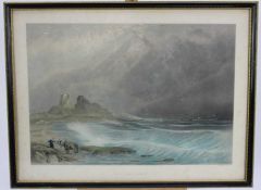 Jean le Capelain 19th century lithographic print - 'Hermitage Jersey', printed by Day & Son circa 18