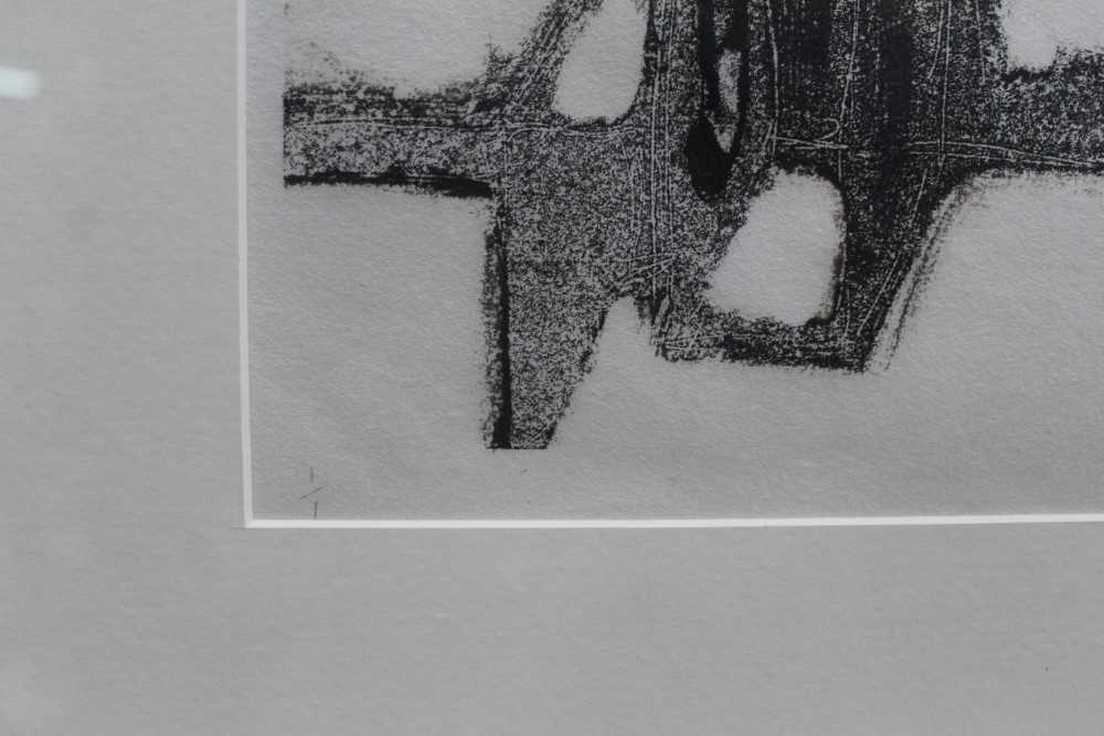Ron Sims (1944-2014) signed monoprint - Sculptural Elephant Forms, 45cm x 44cm, in glazed frame - Image 5 of 7