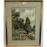 Ina Clogstoun (late 19th / early 20th century) - three Italian garden scenes