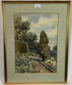 Ina Clogstoun (late 19th / early 20th century) - three Italian garden scenes