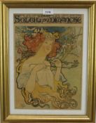 Alphonse Mucha (1860-1939) lithograph- L'illustre Soleil du Dimanche 1897